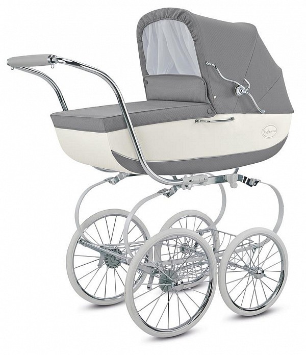 Inglesina korba CLASSICA JACQUARD ARGENTO+taška + přebalovací taška Classica