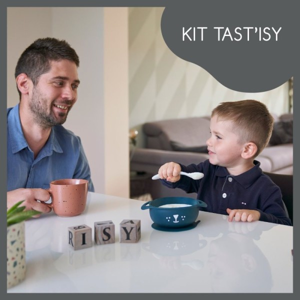 BABYMOOV Silikonová miska s přísavkou a lžičkou TAST´ISY KIT