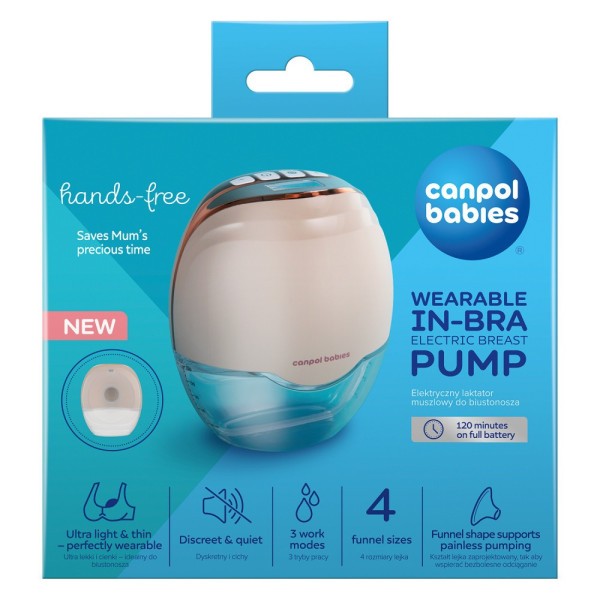 CANPOl BABIES Elektrická odsávačka mateřského mléka do podprsenky Hands-Free