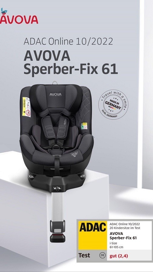 AVOVA Sperber-fix Autosedačka 61-105cm