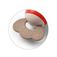 BABYONO Chrastítko s kousátkem 3m+ Candy