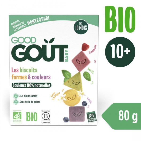 Good Gout BIO Sušenky barvy & tvary (80 g)