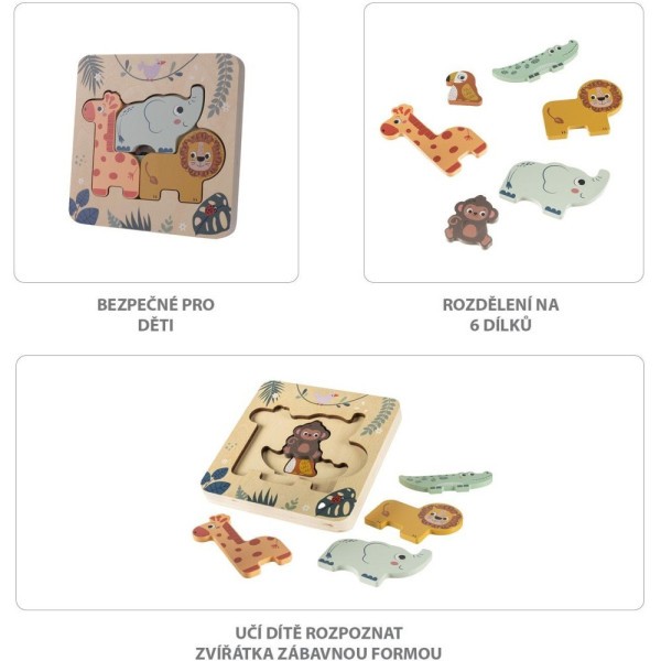 ZOPA Dřevěné puzzle hlavolam, Wood