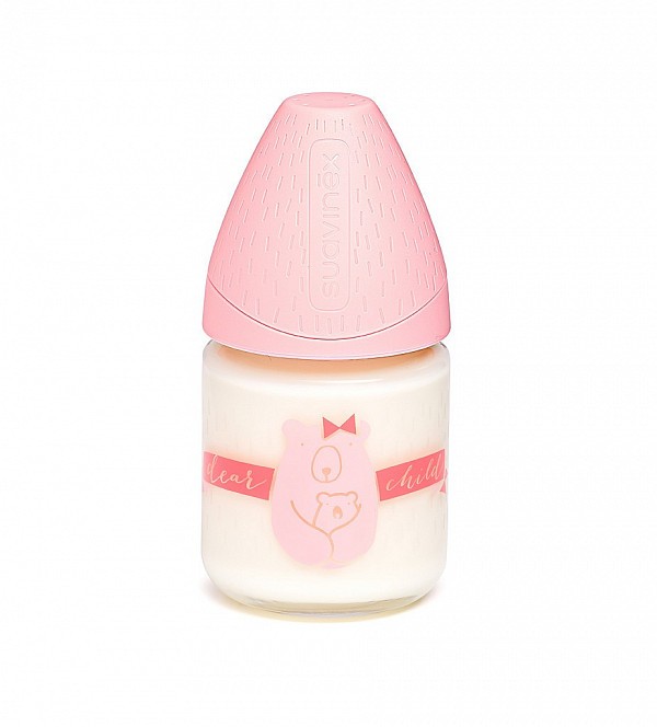 Suavinex MFL Láhev SKLO 120 ml anatomická savička
