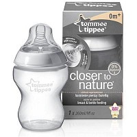 TOMME TIPPE Kojenecká lahev ANTI-COLIC, bílá, 260 ml