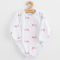 NEW BABY Kojenecké celorozepínací body New Baby Classic II raspberry