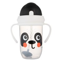 CANPOL BABIES Hrneček nevylévací se slámkou a závažím BabiesBoo 270ml