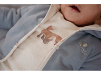 LITTLE DUTCH Kabátek oboustranný Stone Blue