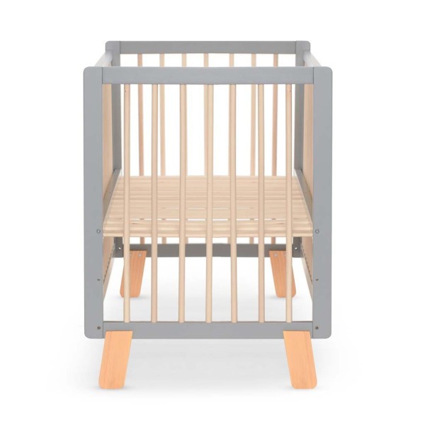 KINDERKRAFT Postýlka dřevěná se zábranou Lunky Grey