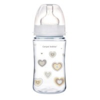Canpol babies Láhev se širokým hrdlem NEWBORN BABY 240ml bílá