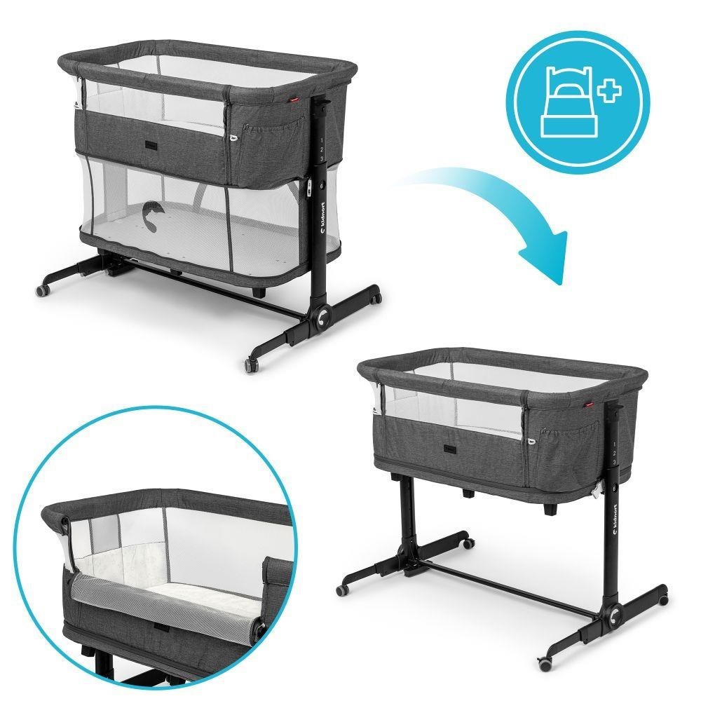 KIDNORT Postýlka Snäckskal