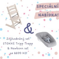 AKČNÍ SET Stokke® Tripp Trapp® židlička + Newborn Set AKČNÍ SET Stokke® Tripp Trapp® židlička + Newborn Set