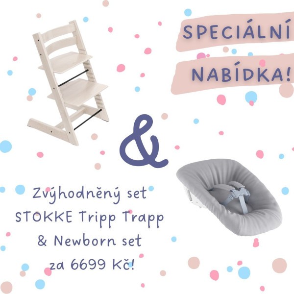AKČNÍ SET Stokke® Tripp Trapp® židlička + Newborn Set