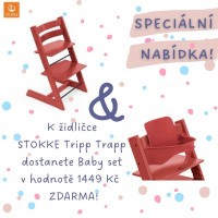 AKČNÍ SET Stokke® Tripp Trapp® židlička + Baby Set AKČNÍ SET Stokke® Tripp Trapp® židlička + Baby Set