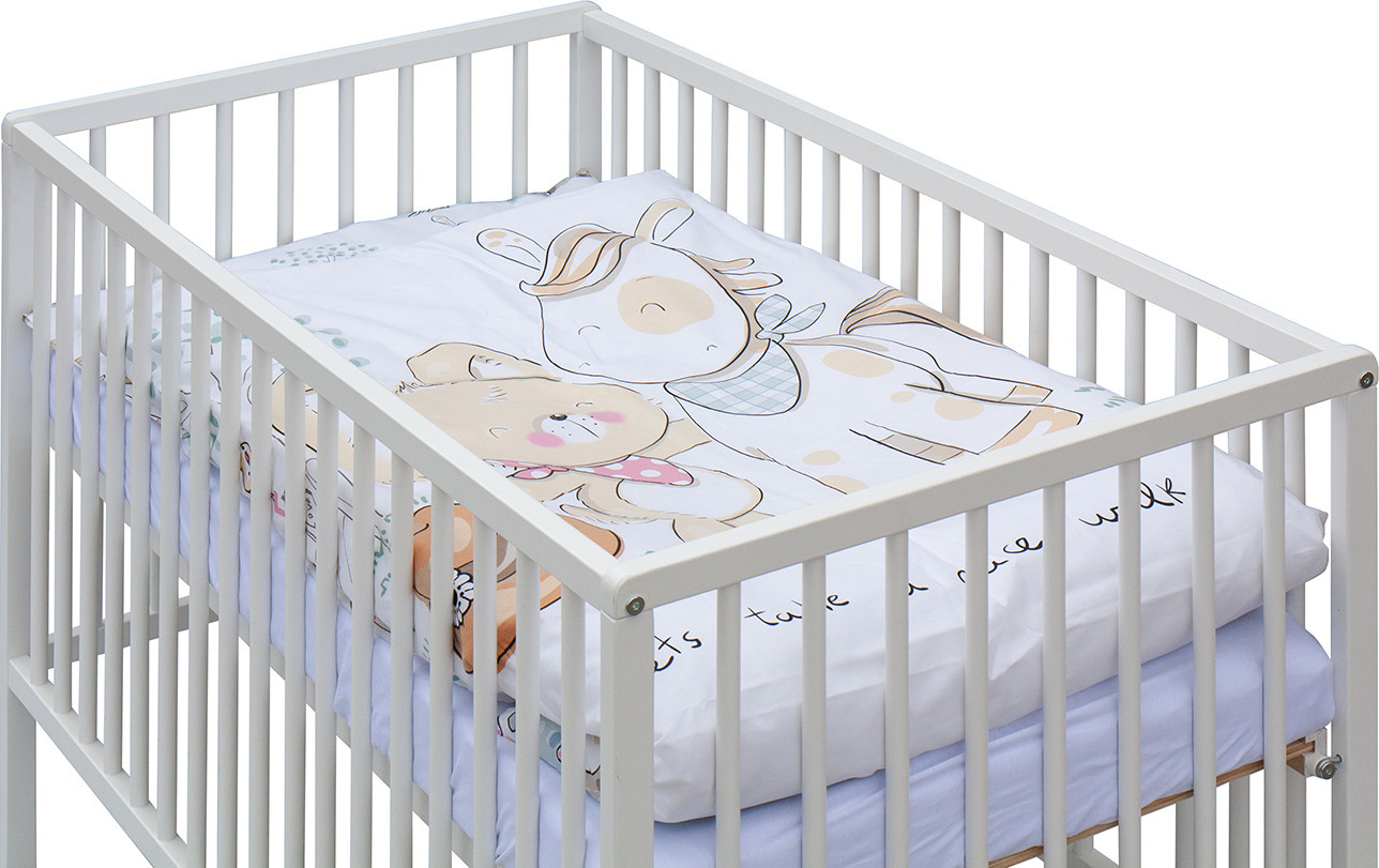 SCARLETT Dětská postýlka s kompletní výbavou Scarlett 120 x 60 cm - Subra