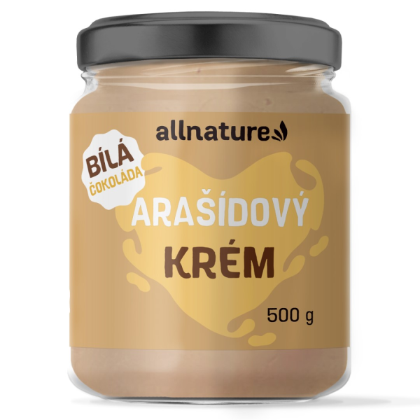 ALLNATURE Arašídový krém s bílou čokoládou