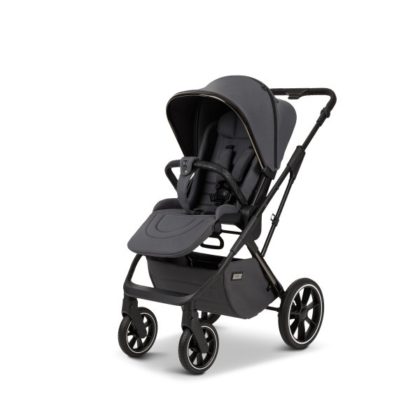 MOON PIÚ EXTRA black chrome Kombinovaný kočárek