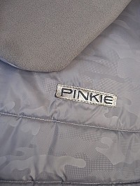 zateplená stahovací deka Pinkie Grey Camo