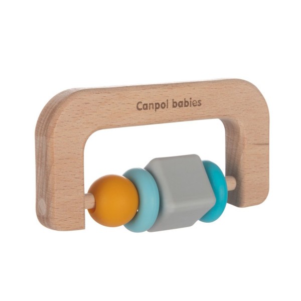 CANPOL BABIES Dřevěno-silikonové kousátko