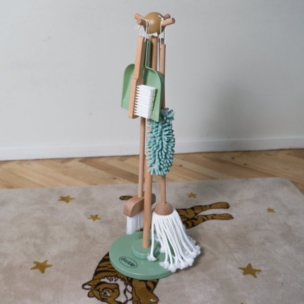 DANTOY Playful Wood dřevěná sada na úklid 6ks 36m+