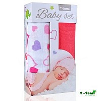 Baby set - 2x bambusová osuška