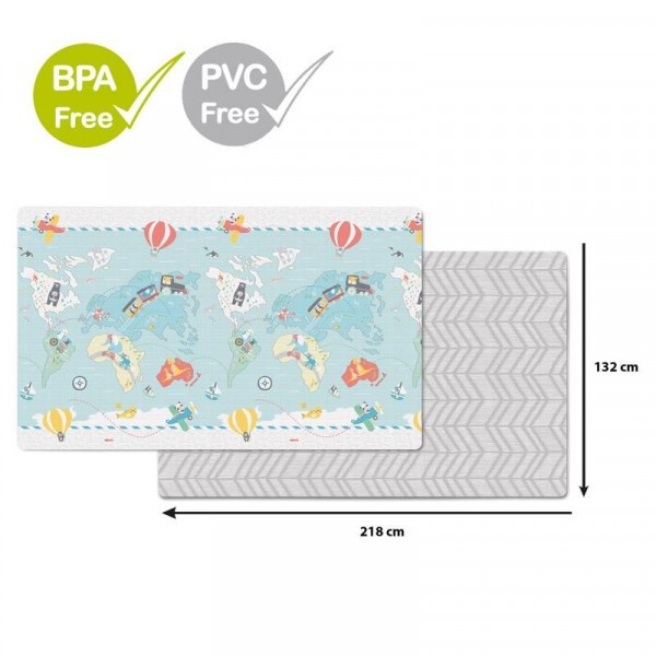 SKIP HOP Podložka na hraní bez PVC a BPA 218x132cm
