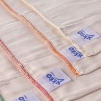 KIKKO Vícevrstvé bio bavlněné pleny Organic (4/8/4) Natural Twill (6ks)