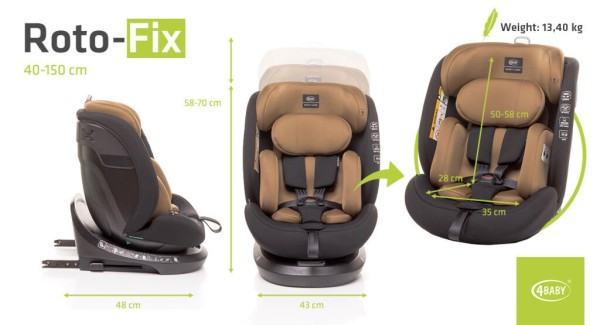 4Baby Roto-Fix i-size Autosedačka 40-150 cm