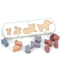 VILAC Vkládací puzzle Učím se počítat zvířátka Sarah Betz