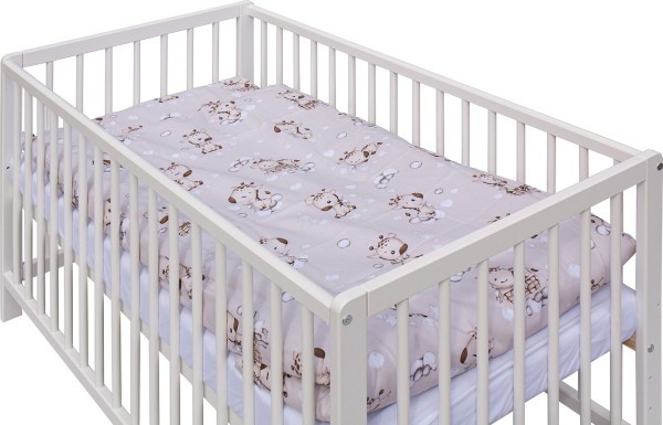 SCARLETT Dětská postýlka s kompletní výbavou Scarlett Fiki 120 x 60 cm