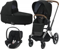 Kočárek CYBEX Set Priam Chrome Brown Seat Pack 2021 včetně korby a Cloud Z i-Size Kočárek CYBEX Set Priam Chrome Brown Seat Pack 2021 včetně korby a Cloud Z i-Size