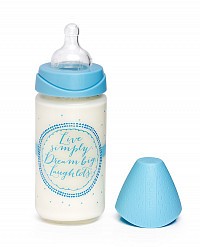 Kojenecká láhev Suavinex Meaningful life, skleněná, 240ml