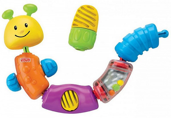 Fisher Price Zacvakávací korálová housenka
