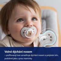 LOVI Dudlík svítící silikonový dynamický CAPICHILL 6-18m 2ks