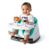 BABY EINSTEIN Podsedák na židli s 2 hračkami 2v1 Dine & Discover 6m + do 23 kg