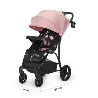 Kočárek sportovní Cruiser pink Kinderkraft + Dětské odrážadlo 2WAY Next
