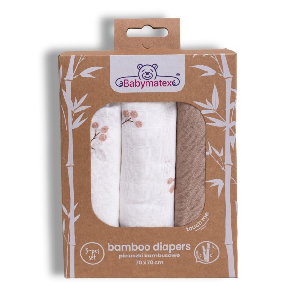 BABYMATEX Bambusová pleny 3-pack 70x70 cm