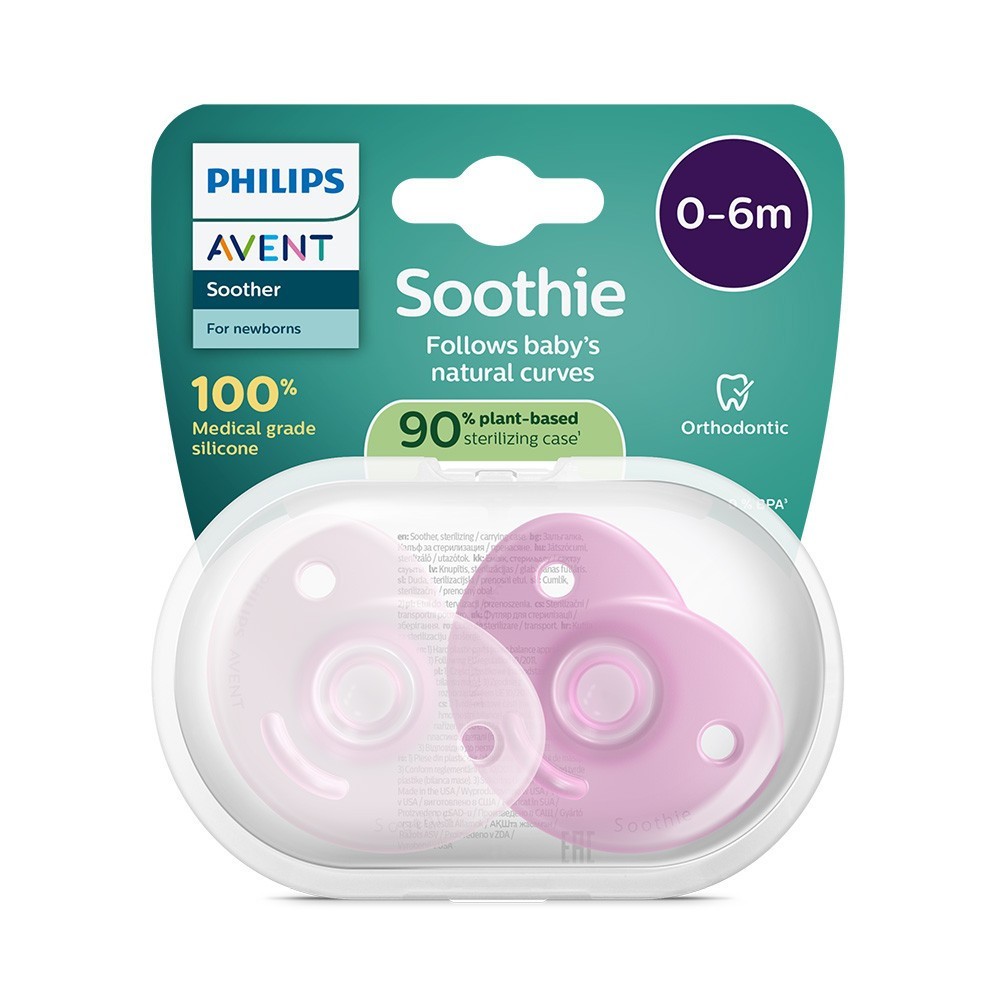 Philips AVENT Šidítko Soothie 0-6m, 2 ks