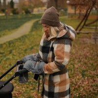 PETITE&MARS Set zimní fusak Jibot 3v1 + rukavice na kočárek Jasie