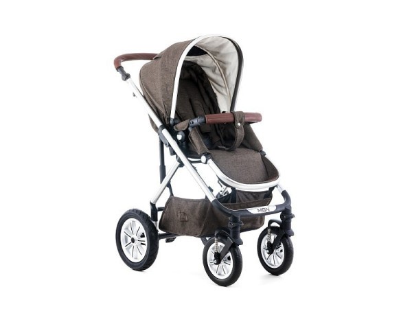 Kočárek Moon Lusso Dark Brown Mélange