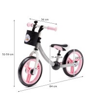 Kočárek sportovní Grande City Black Kinderkraft + Dětské odrážedlo 2WAY Next
