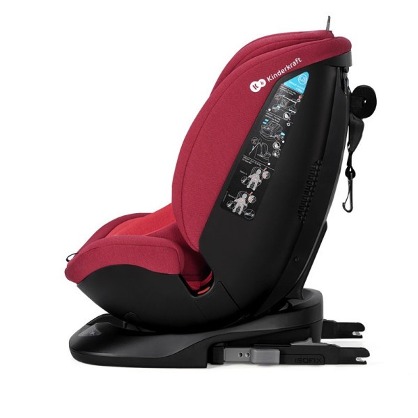 KINDERKRAFT Autosedačka Xpedition Isofix Red, Otočná 0-36 kg
