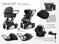 MOON PIÚ MAXI SET Kombinovaný kočárek