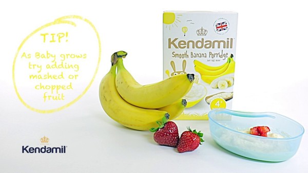 3x Kendamil Jemná dětská BIO/Organická banánovo jáhodová kaše (150g)