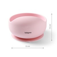 BABYONO Miska silikonová s přísavkou 6m+