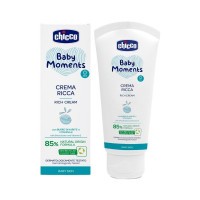 CHICCO Krém vyživující Baby Moments 85% přírodních složek 100 ml, 0m+