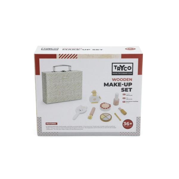 TRYCO Dřevěný make-up set