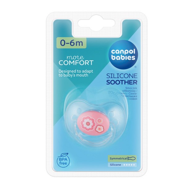 CANPOL BABIES Dudlík 0-6m silikonový symetrický NEWBORN BABY