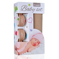 Baby set - bambusová osuška  + kočárkový kolíček