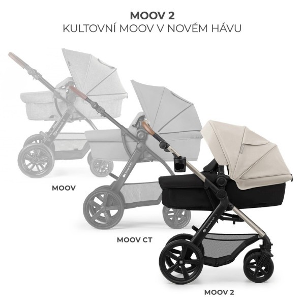 KINDERKRAFT Kočárek kombinovaný Moov 2 3v1, pěnová kola